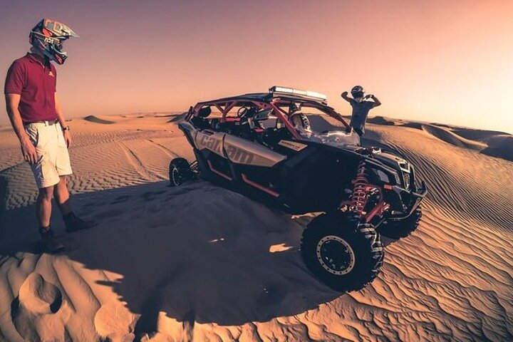 Experience the vast expanse of Dubai’s desert while navigating the impressive Can-am Maverick X3 Turbo. Embrace the adventure share moments with friends and uncover stunning dune landscapes.